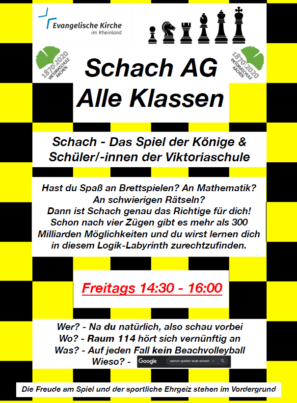 Flyer für die Schach-AG