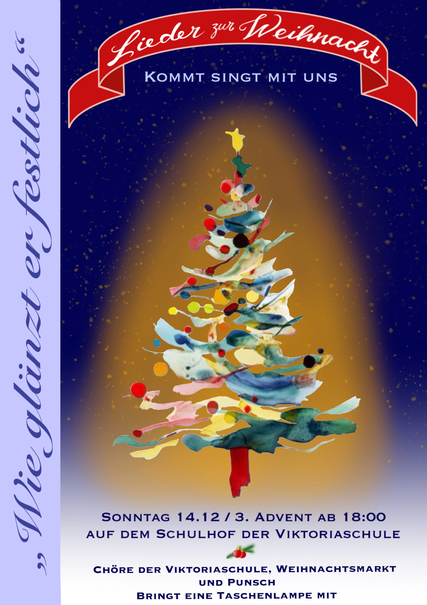 Plakat Weihnachtssingen