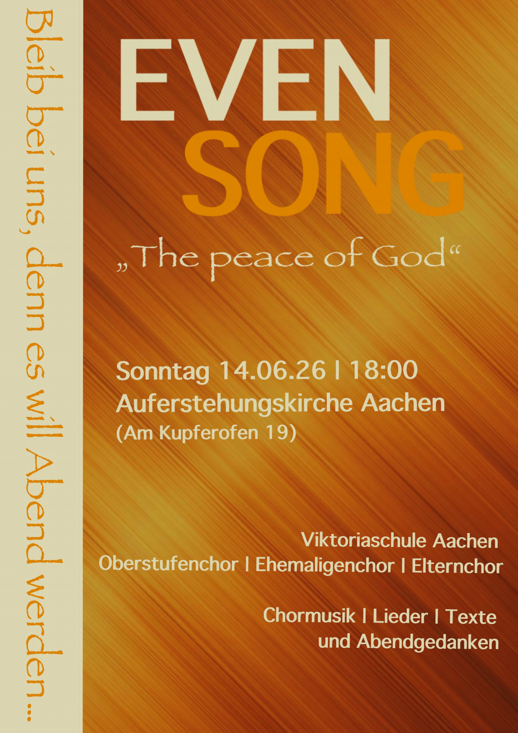 Even Song - The Peace of God - Plakat